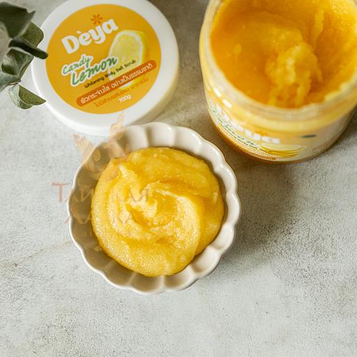 Скраб д/тела cолевой подтягивающий «Бодрящий Лимон» Deya ОПТ фото 1