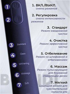 Электрическая зубная щетка для взрослых и детей черная Bomidi опт фото 2