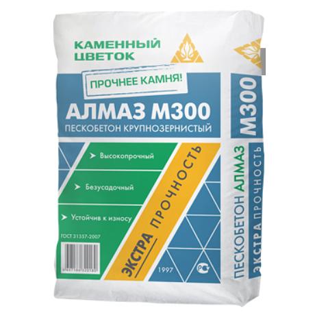 Пескобетон М300 Каменный цветок «Алмаз» (крупнозернистый) 40 кг фото 1