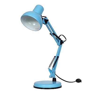 Светильник МТ2001 А/С (С) на струбцине, 40 Вт, без лампы, ЛОН, Е27, голубой матовый, Трансвит фото 2