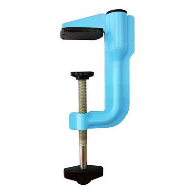 Светильник МТ2001 А/С (С) на струбцине, 40 Вт, без лампы, ЛОН, Е27, голубой матовый, Трансвит фото 3