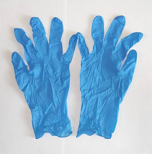 Перчатки нитриловые медицинские смотровые нестерильные однократного применения размер S цвет синий, 100 шт. фото 1