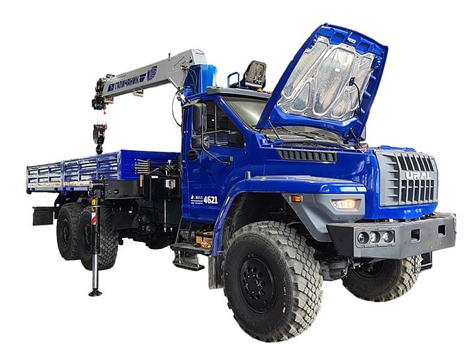 Автомобиль бортовой с КМУ Галичанин 150 на шасси УРАЛ 4320 Borus 4621 фото 1