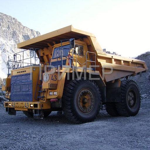 Тент полог брезентовый на БелАЗ 7557 фото 1