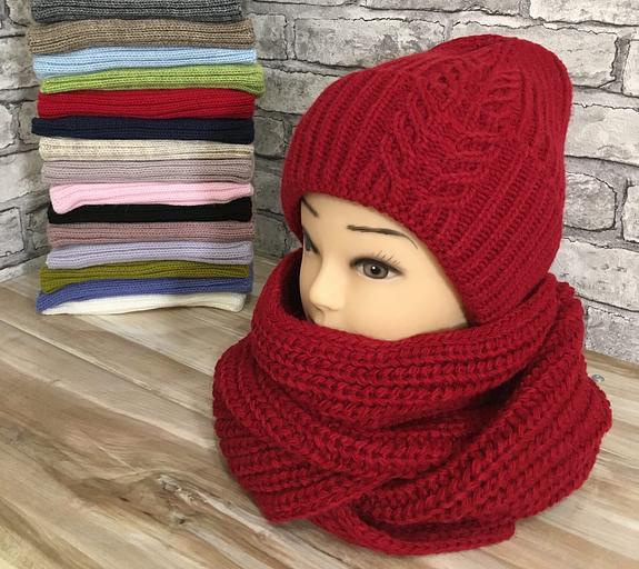 Комплект бини и снуд большой фото 2