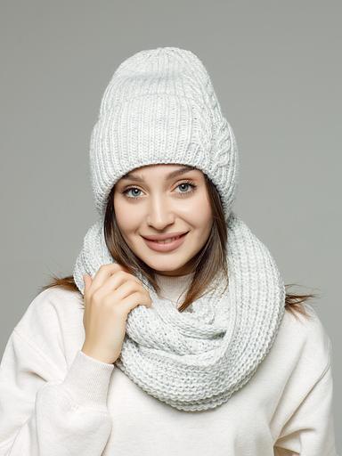 Комплект бини и снуд большой фото 3