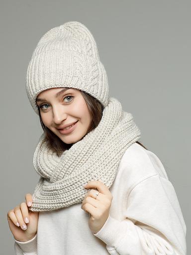 Комплект бини и снуд большой фото 5