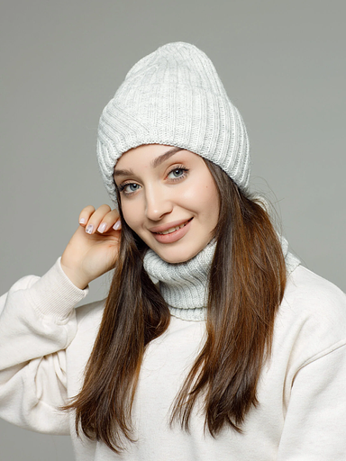 Комплект бини «Тыковка» и снуд фото 4