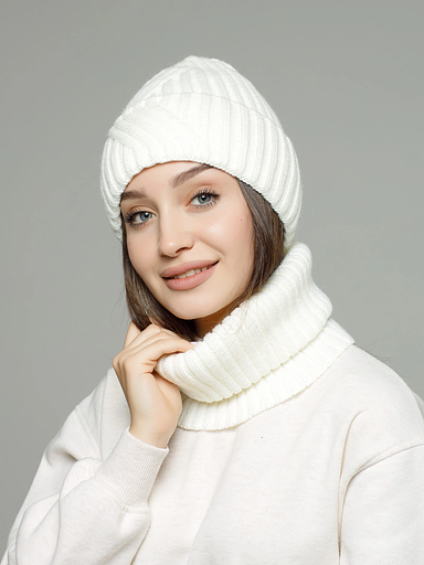 Комплект бини «Тыковка» и снуд фото 5