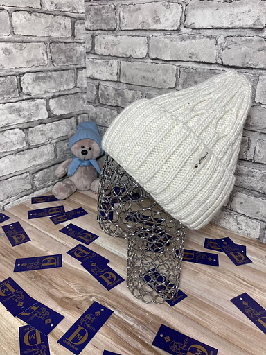 Шапка бини «Лопатка» зима фото 3