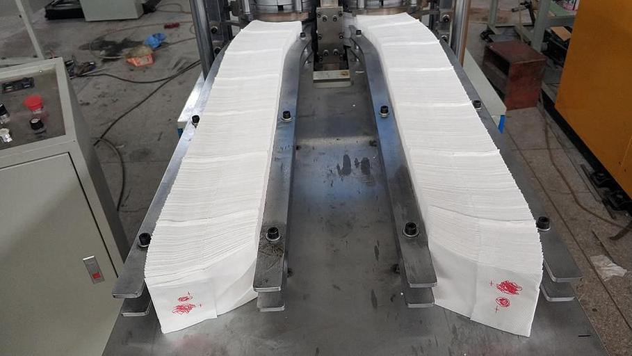 Автоматический станок для производства бумажных полотенец L-сложения для настольных диспенсеров модель LSLX фото 3