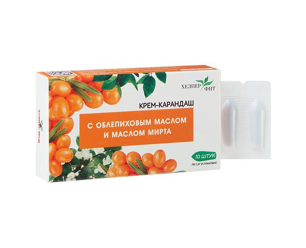 Крем-карандаш «ХелперФИТ» женский с облепиховым маслом и маслом мирта ОПТ фото 1