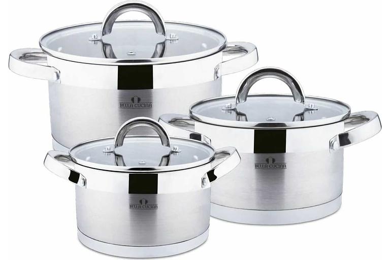 Набор посуды Bella Cucina «Treviso» 6 предметов (2.1, 2.9, 3.9) арт.BC-2062 ОПТ фото 1