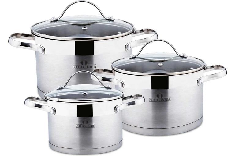 Набор посуды Bella Cucina «Treviso» 6 предметов (2.1, 2.9, 3.9) арт.BC-2063 ОПТ фото 1