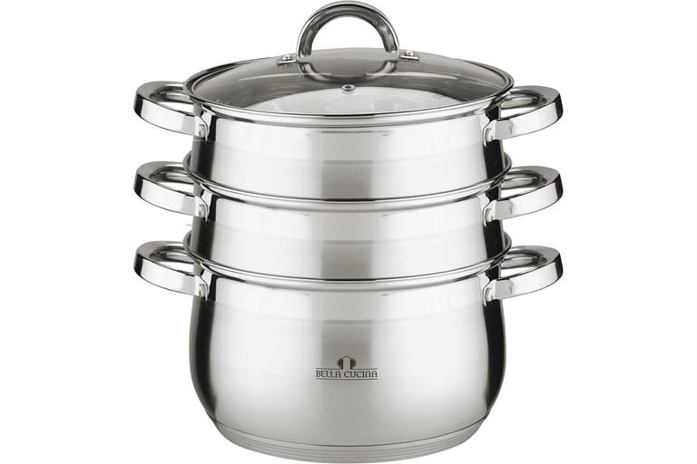Набор посуды 4 предмета + пароварка Bella Cucina арт.BC-2095 ОПТ фото 1
