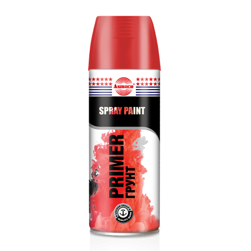 Аэрозольная краска грунт Asmaco Primer серая фото 1