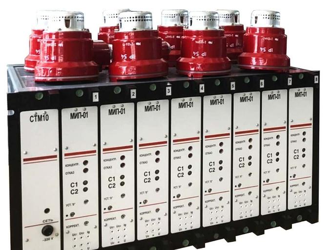 СТМ-10-0010Пц сигнализатор взрывоопасности стационарный десятиканальный с принудительной подачей пробы с индикацией фото 3