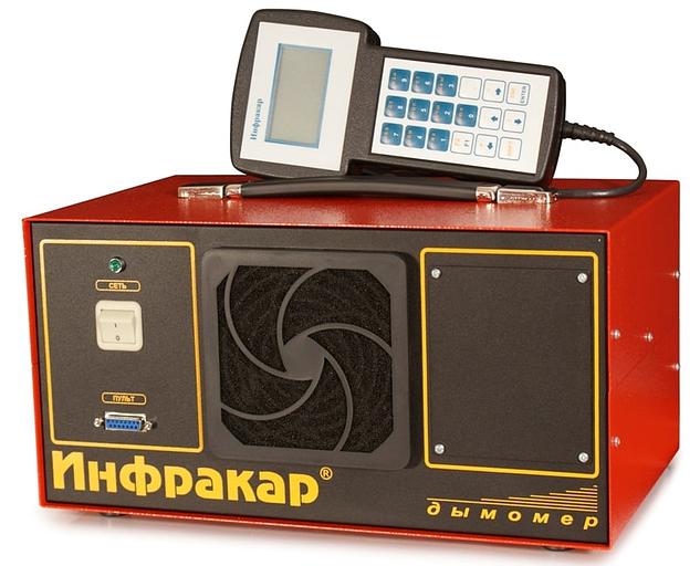 ИНФРАКАР Д 1.01 дымомер для измерения дымности отработавших газов дизельных двигателей переносной, оптическая база - 0,43 м, RS-232, выносной пульт управления, беспроводная связь (заказывается отдельно) фото 1