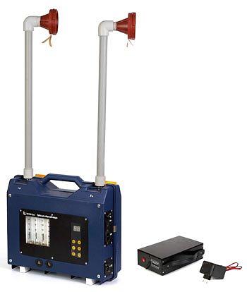 ПА-40М-3 исполнение 1 (в пластиковом корпусе с внешним аккумулятором) аспиратор шестиканальный для отбора проб переносной фото 1