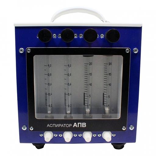 АПВ 4 (старое обозначение АПВ 4-12/220В-40) аспиратор четырёхканальный автоматический для отбора разовых проб воздуха переносной фото 1