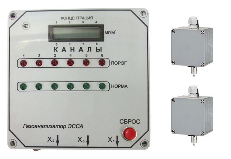 ЭССА-СН4/10, исп. БС газоанализатор ДВК метана стационарный десятиканальный фото 1