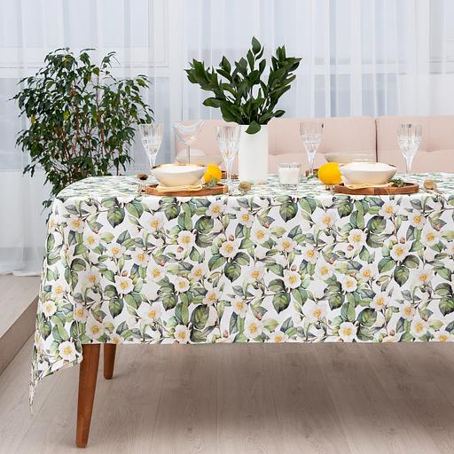 Скатерть "Этель" Сamellia 149х220 см, 100% хл, саржа 190 г/м2 фото 1