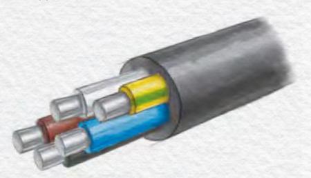 Кабель силовой АВВГнг(А)-ХЛ ОПТ фото 1