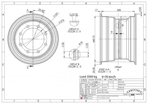 Диск колеса 13×18, 8 шпилек Sunstyer фото 1