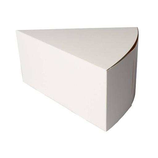 Коробка порционная для десерта 16х8 см белая фото 1