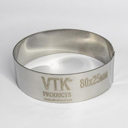 Форма для выпечки и заморозки Кольцо диаметр 80 мм высота 25 мм фото 1