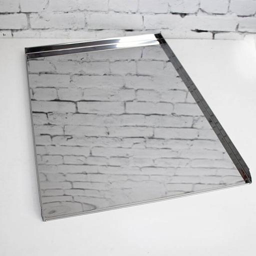 Противень 3 борта 600х660 высота 20мм нержавеющая сталь фото 1