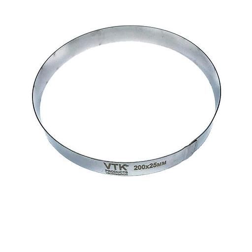 Форма для выпечки и заморозки Кольцо диаметр 200 мм высота 25 мм фото 2