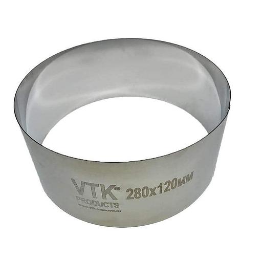 Форма для выпечки и заморозки Кольцо диаметр 280 мм высота 120 мм фото 2