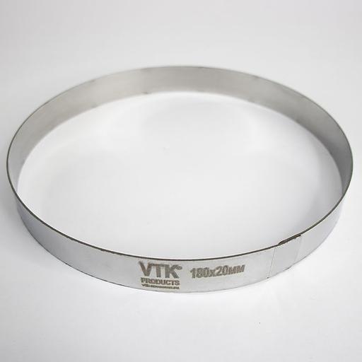 Форма для выпечки и заморозки Кольцо диаметр 180 мм высота 20 мм фото 1