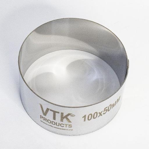 Форма для выпечки и заморозки Кольцо диаметр 100 мм высота 50 мм фото 1