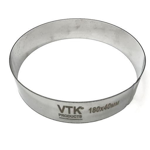 Форма для выпечки и заморозки Кольцо диаметр 180 мм высота 40 мм фото 1