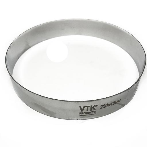 Форма для выпечки и заморозки Кольцо диаметр 220 мм высота 40 мм фото 1