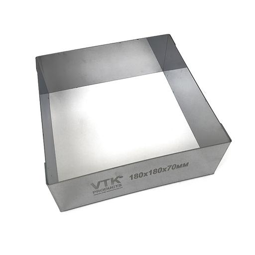 Форма для выпечки и заморозки Квадрат 180х180 мм высота 70 мм фото 2