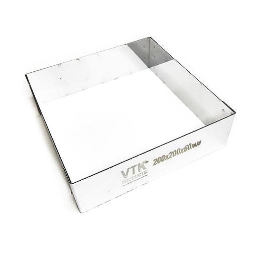 Форма для выпечки и заморозки Квадрат 200х200 мм высота 60 мм фото 1