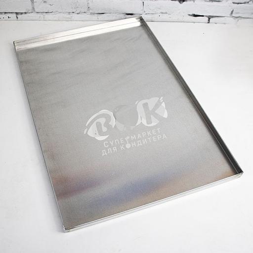 Противень 600х400 мм высота 20 мм 4 борта алюминий фото 1