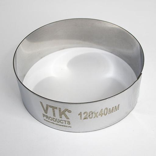 Форма для выпечки и заморозки Кольцо диаметр 120 мм высота 40 мм фото 2