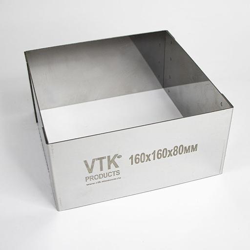 Форма для выпечки и заморозки Квадрат 160x160 мм высота 80 мм фото 2