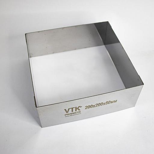 Форма для выпечки и заморозки Квадрат 200x200 мм высота 80 мм фото 1