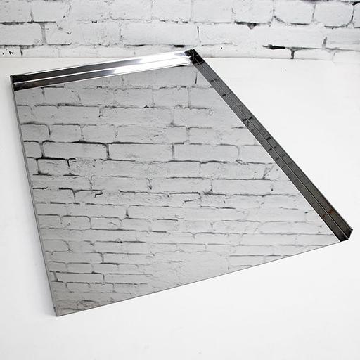 Противень 600х400 мм высота 20 мм 3 борта нержавеющая сталь фото 1