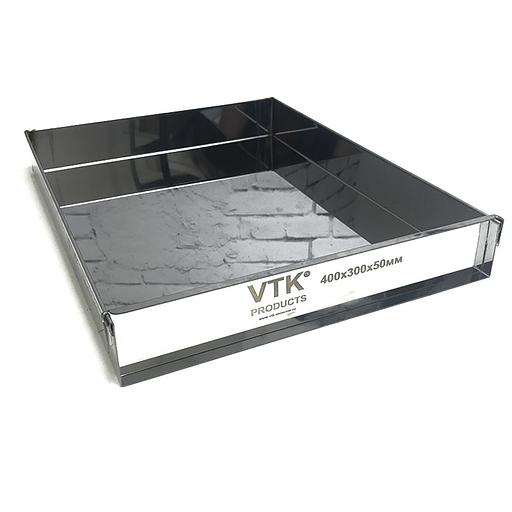 Противень 400х300 мм высота 50 мм съемный борт нержавеющая сталь фото 1