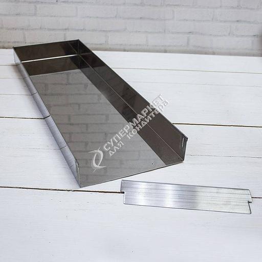 Противень 600х200 мм высота 50 мм съемный борт нержавеющая сталь фото 1