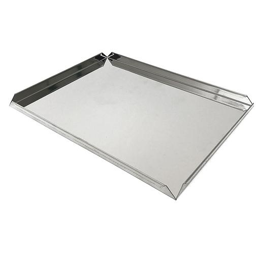 Противень витринный 400х300 мм высота 20 мм 4 борта нержавеющая сталь фото 1