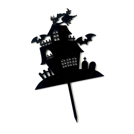 Топпер Хэллоуин Дом 2 черный пластик фото 2