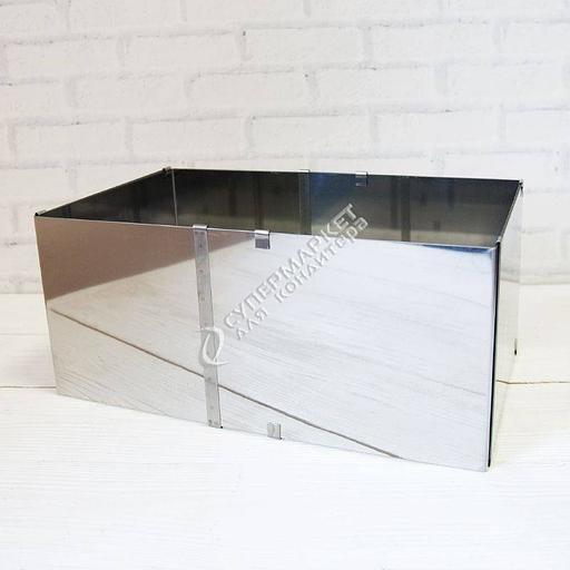 Форма для выпечки раздвижная квадрат 200х380х150 мм фото 2