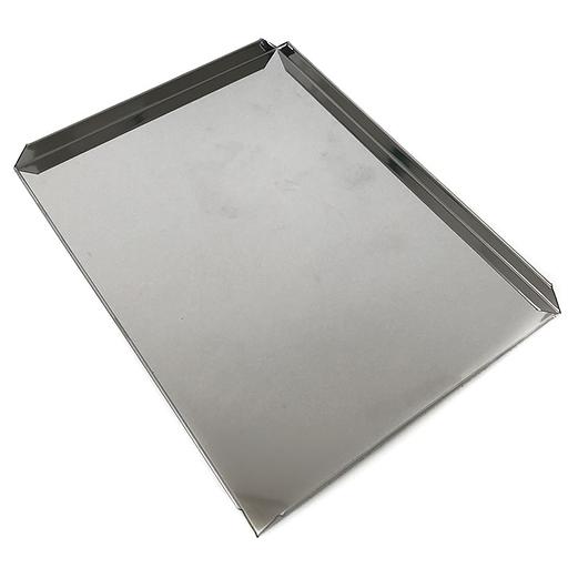 Противень витринный 400х400 мм высота 20 мм толщина 1 мм 4 борта нержавеющая сталь фото 2